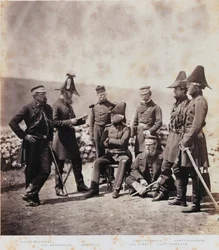 Lieutenant-General Sir George Brown and Staff, from an Album of 52 Photographs Associated with the Crimean War